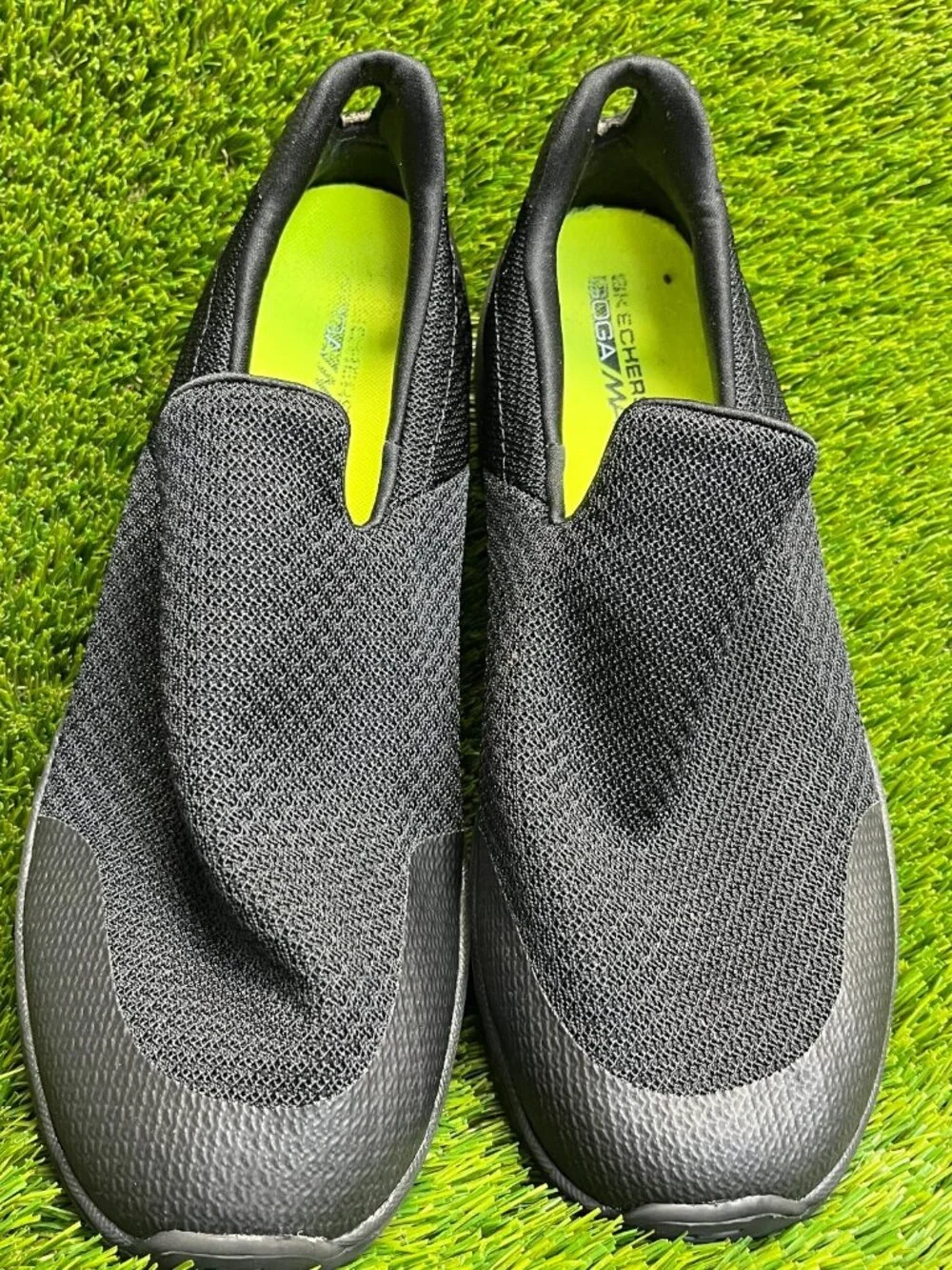 Skechers Go Walk 4 Mens Size 13 Black Classic Walking Slip-On Shoes Sneakers